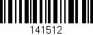 Código de barras (EAN, GTIN, SKU, ISBN): '141512'