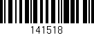 Código de barras (EAN, GTIN, SKU, ISBN): '141518'