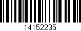Código de barras (EAN, GTIN, SKU, ISBN): '14152235'