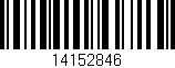 Código de barras (EAN, GTIN, SKU, ISBN): '14152846'