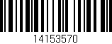 Código de barras (EAN, GTIN, SKU, ISBN): '14153570'