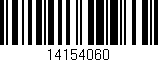 Código de barras (EAN, GTIN, SKU, ISBN): '14154060'