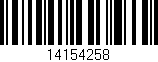 Código de barras (EAN, GTIN, SKU, ISBN): '14154258'