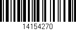 Código de barras (EAN, GTIN, SKU, ISBN): '14154270'