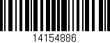 Código de barras (EAN, GTIN, SKU, ISBN): '14154886'