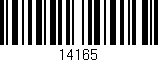 Código de barras (EAN, GTIN, SKU, ISBN): '14165'