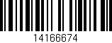 Código de barras (EAN, GTIN, SKU, ISBN): '14166674'