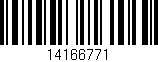 Código de barras (EAN, GTIN, SKU, ISBN): '14166771'