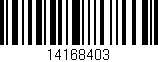 Código de barras (EAN, GTIN, SKU, ISBN): '14168403'