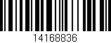 Código de barras (EAN, GTIN, SKU, ISBN): '14168836'