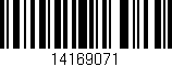 Código de barras (EAN, GTIN, SKU, ISBN): '14169071'