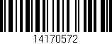 Código de barras (EAN, GTIN, SKU, ISBN): '14170572'