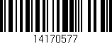 Código de barras (EAN, GTIN, SKU, ISBN): '14170577'