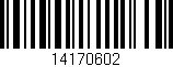 Código de barras (EAN, GTIN, SKU, ISBN): '14170602'