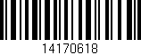 Código de barras (EAN, GTIN, SKU, ISBN): '14170618'