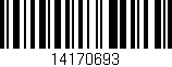 Código de barras (EAN, GTIN, SKU, ISBN): '14170693'