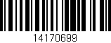Código de barras (EAN, GTIN, SKU, ISBN): '14170699'