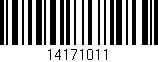 Código de barras (EAN, GTIN, SKU, ISBN): '14171011'