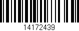 Código de barras (EAN, GTIN, SKU, ISBN): '14172439'
