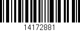 Código de barras (EAN, GTIN, SKU, ISBN): '14172881'