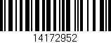 Código de barras (EAN, GTIN, SKU, ISBN): '14172952'