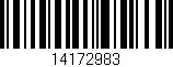 Código de barras (EAN, GTIN, SKU, ISBN): '14172983'