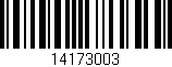 Código de barras (EAN, GTIN, SKU, ISBN): '14173003'