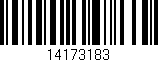 Código de barras (EAN, GTIN, SKU, ISBN): '14173183'
