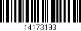 Código de barras (EAN, GTIN, SKU, ISBN): '14173193'