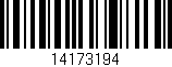 Código de barras (EAN, GTIN, SKU, ISBN): '14173194'