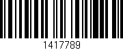 Código de barras (EAN, GTIN, SKU, ISBN): '1417789'