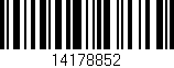 Código de barras (EAN, GTIN, SKU, ISBN): '14178852'