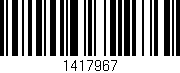 Código de barras (EAN, GTIN, SKU, ISBN): '1417967'