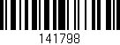 Código de barras (EAN, GTIN, SKU, ISBN): '141798'
