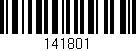 Código de barras (EAN, GTIN, SKU, ISBN): '141801'