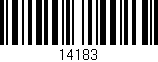 Código de barras (EAN, GTIN, SKU, ISBN): '14183'