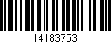 Código de barras (EAN, GTIN, SKU, ISBN): '14183753'