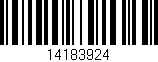 Código de barras (EAN, GTIN, SKU, ISBN): '14183924'