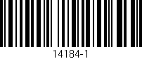Código de barras (EAN, GTIN, SKU, ISBN): '14184-1'
