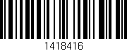 Código de barras (EAN, GTIN, SKU, ISBN): '1418416'