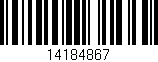 Código de barras (EAN, GTIN, SKU, ISBN): '14184867'