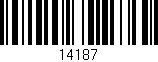 Código de barras (EAN, GTIN, SKU, ISBN): '14187'