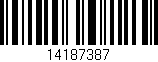 Código de barras (EAN, GTIN, SKU, ISBN): '14187387'