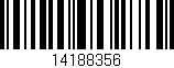 Código de barras (EAN, GTIN, SKU, ISBN): '14188356'