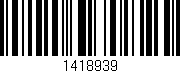 Código de barras (EAN, GTIN, SKU, ISBN): '1418939'