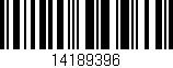 Código de barras (EAN, GTIN, SKU, ISBN): '14189396'