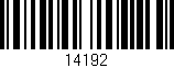 Código de barras (EAN, GTIN, SKU, ISBN): '14192'