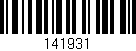 Código de barras (EAN, GTIN, SKU, ISBN): '141931'