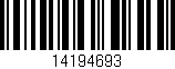Código de barras (EAN, GTIN, SKU, ISBN): '14194693'