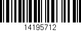 Código de barras (EAN, GTIN, SKU, ISBN): '14195712'